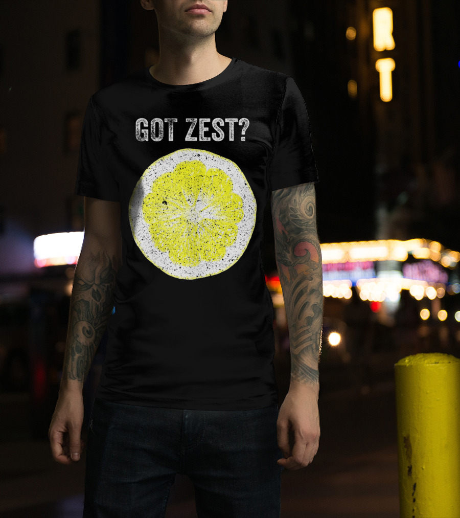 Got Zest? Chef Cook Food Festival Lemon Slice T-Shirt