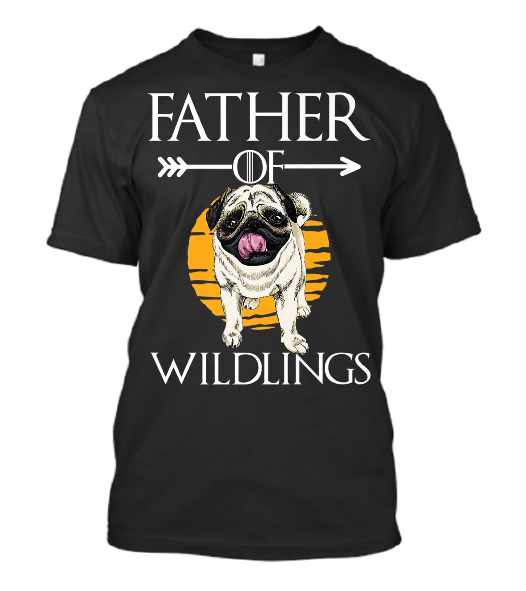 Father Of Wildlings Pug Dog Dad Father's Day T-Shirt