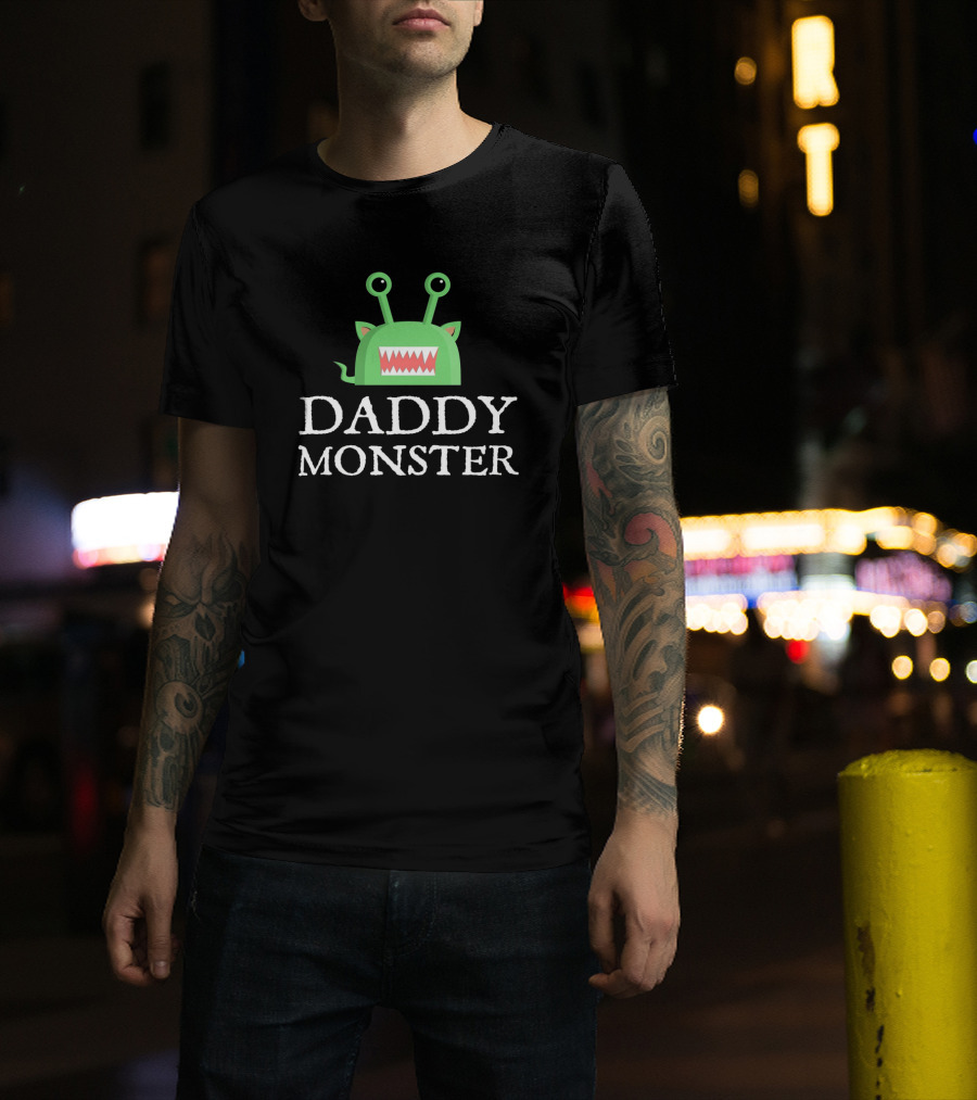 Daddy Monster Family Halloween Costume Mens Shirt Monster Daddy T-Shirt