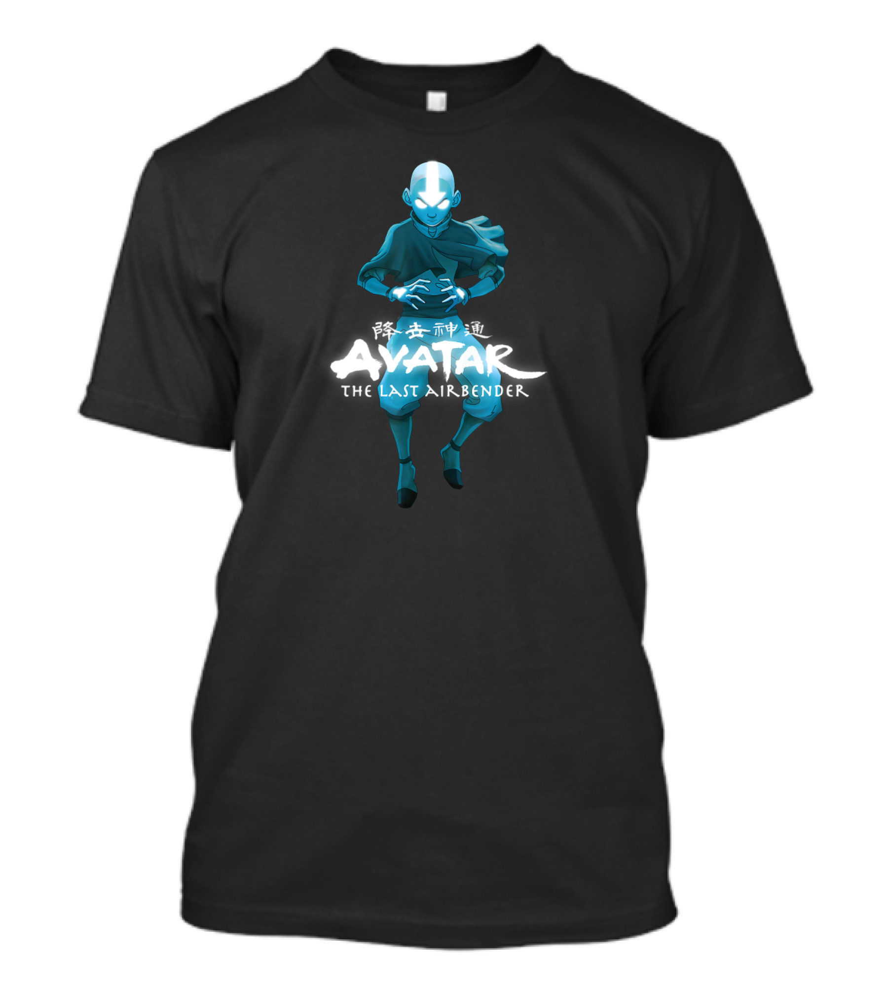 Avatar The Last Airbender Blue Monochromatic Aang T-Shirt