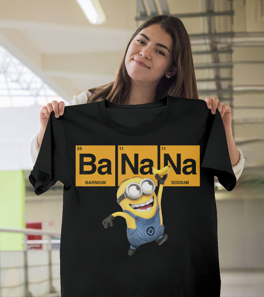 Despicable Me Minions Ba Na Na Elemental Square Happy T-Shirt