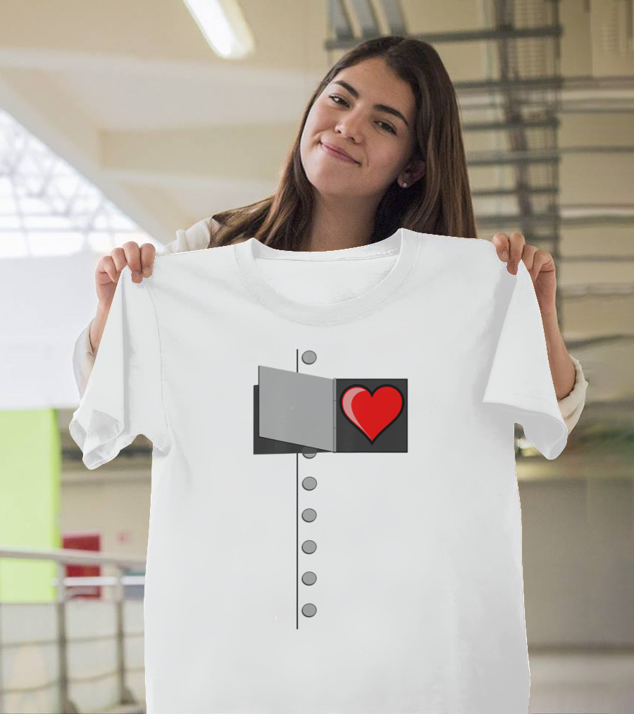 Halloween Wizard Of OZ Tin Man Heart T-Shirt