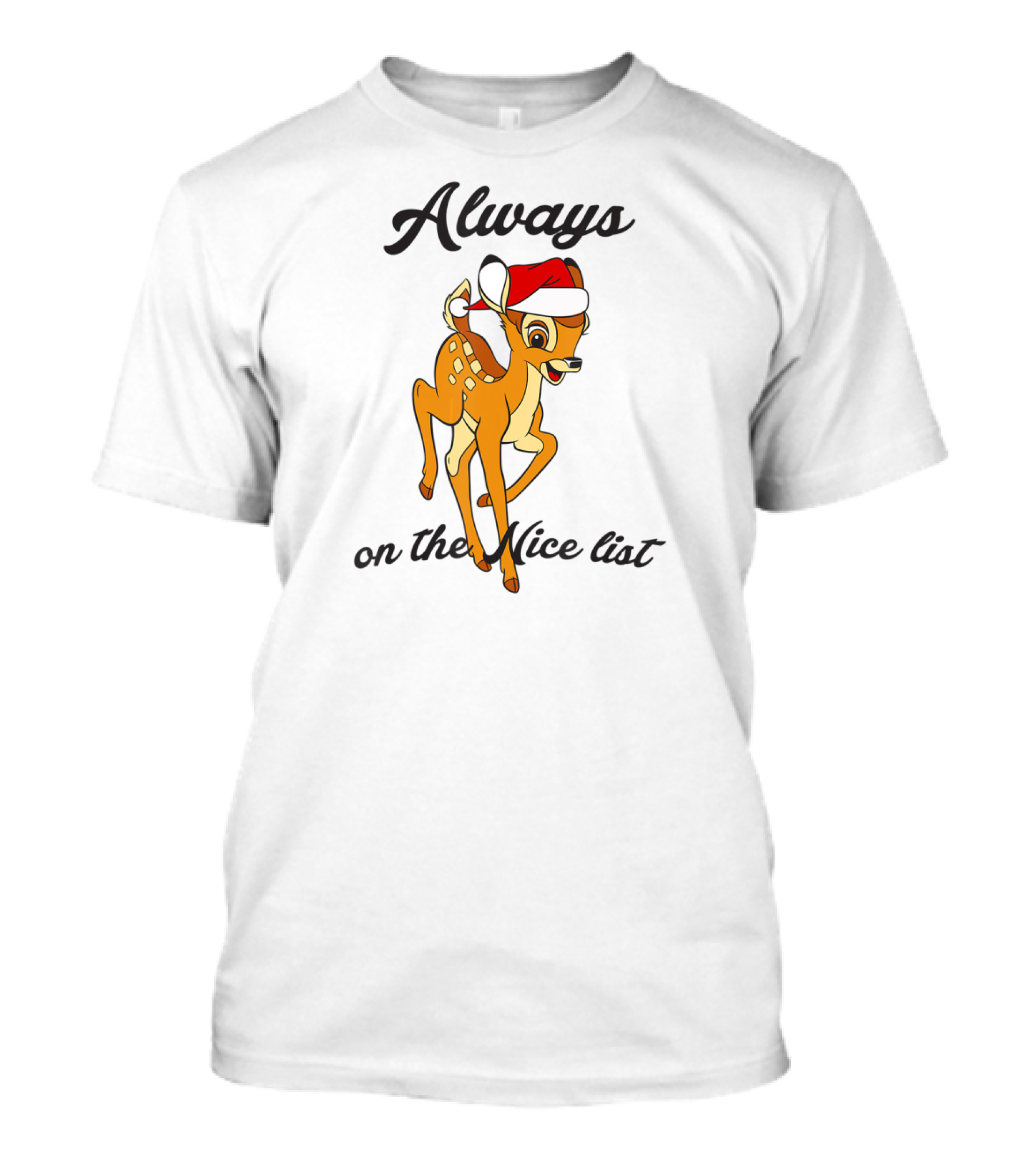 Disney Bambi Always On The Nice List Christmas T-Shirt