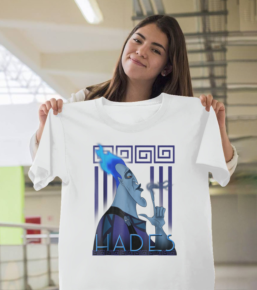 Disney Hercules Hades Geometric Greek T-Shirt