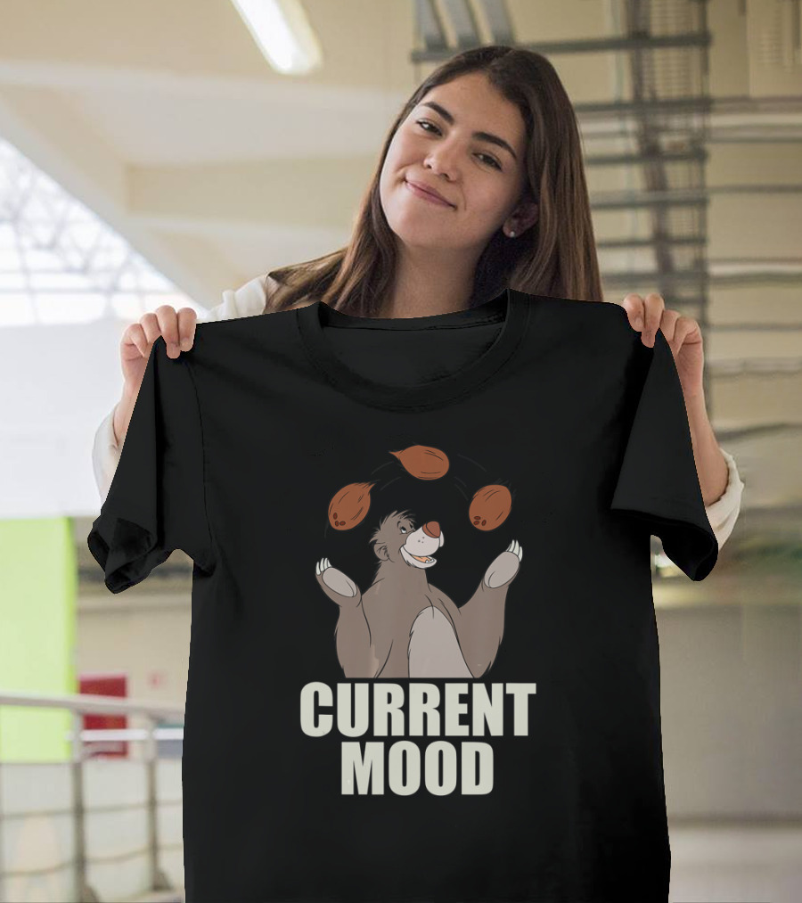 Disney The Jungle Book Baloo Juggling Nuts Current Mood T-Shirt