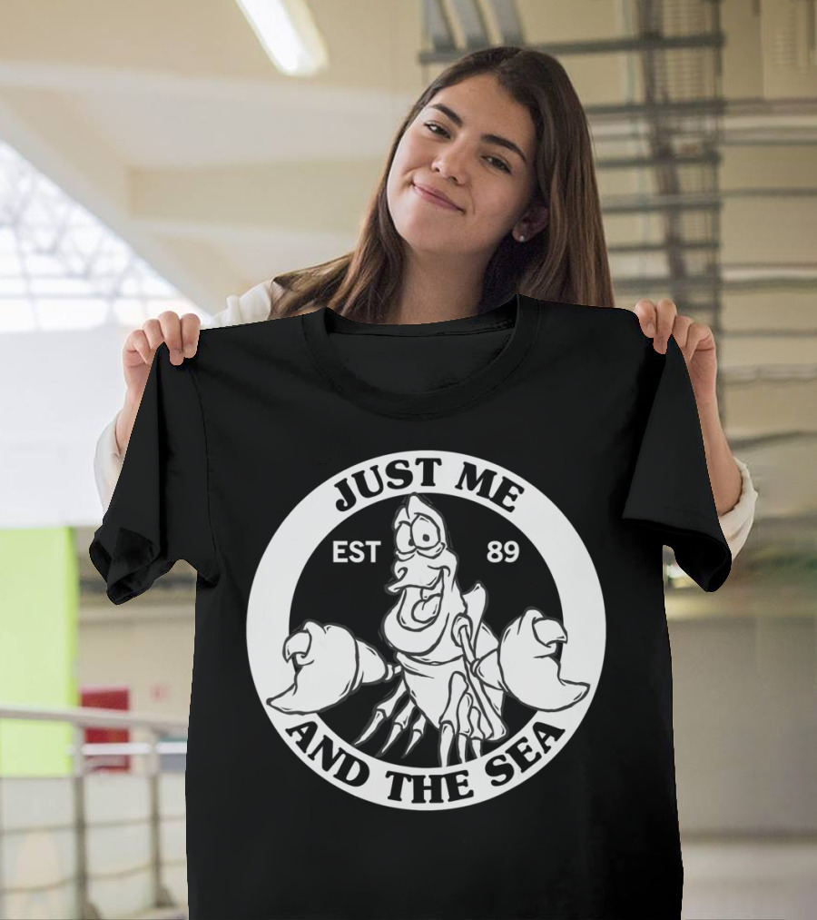 Disney Little Mermaid Sebastian Just Me And The Sea EST 89 T-Shirt