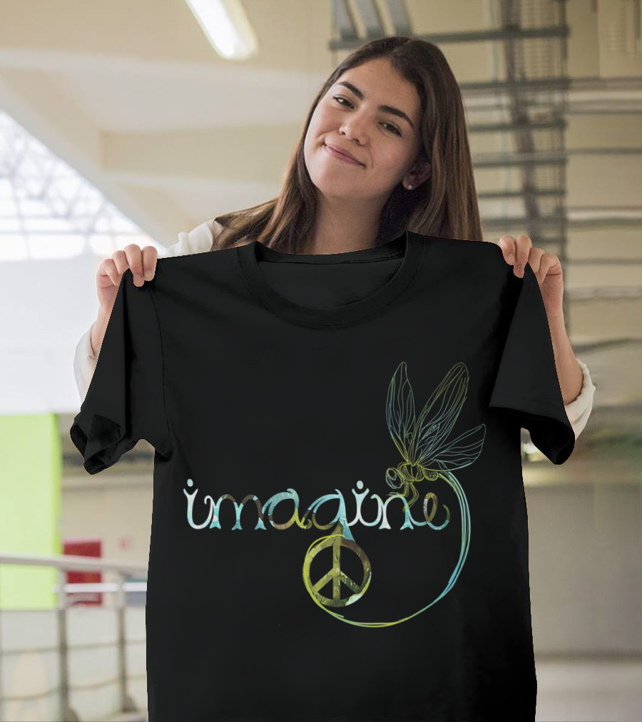Imagine Peace Dragonfly Harmony T-Shirt