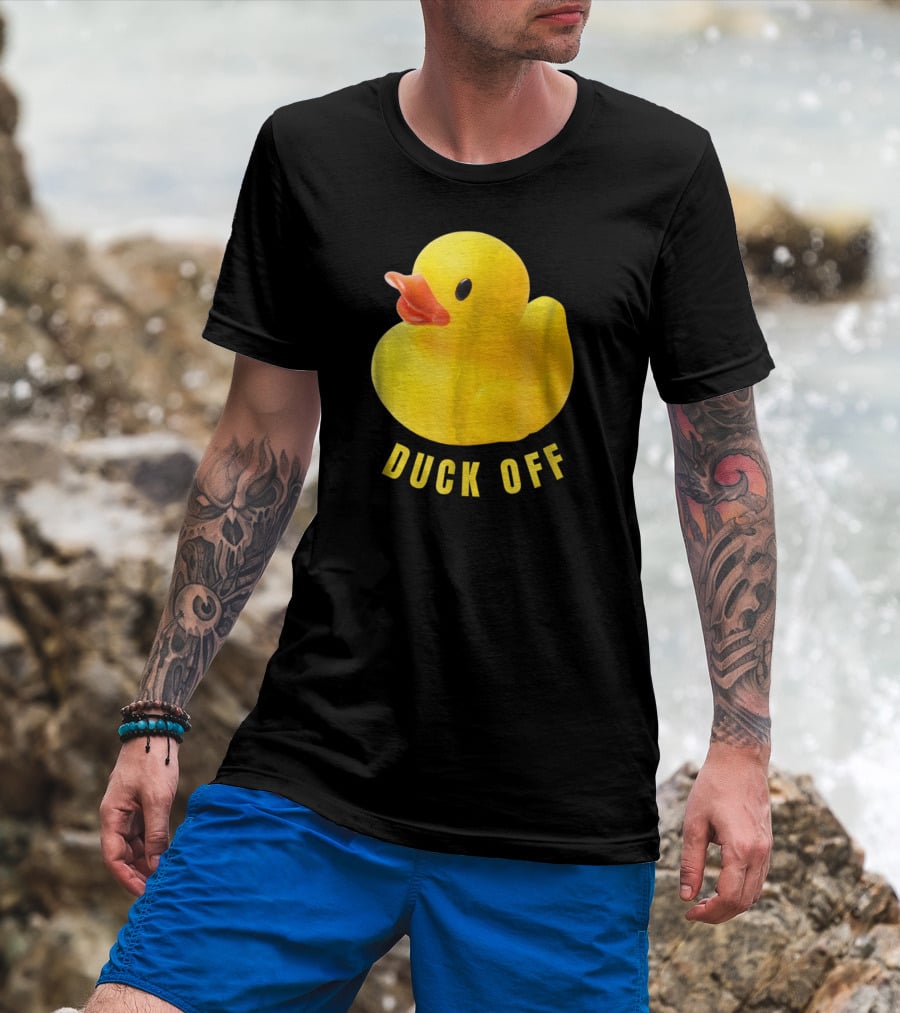 DUCK OFF Cute Duck Rubber Duckling T-Shirt