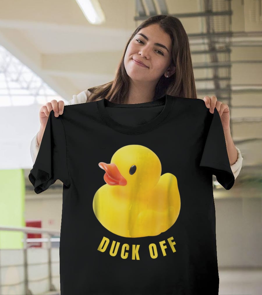 DUCK OFF Cute Duck Rubber Duckling T-Shirt
