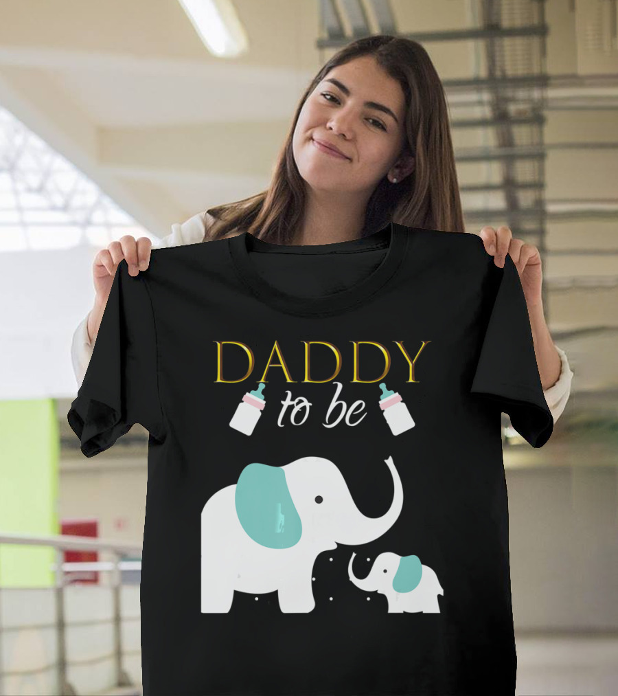 DADDY to be Mens Elephant Baby Shower Boy T-Shirt
