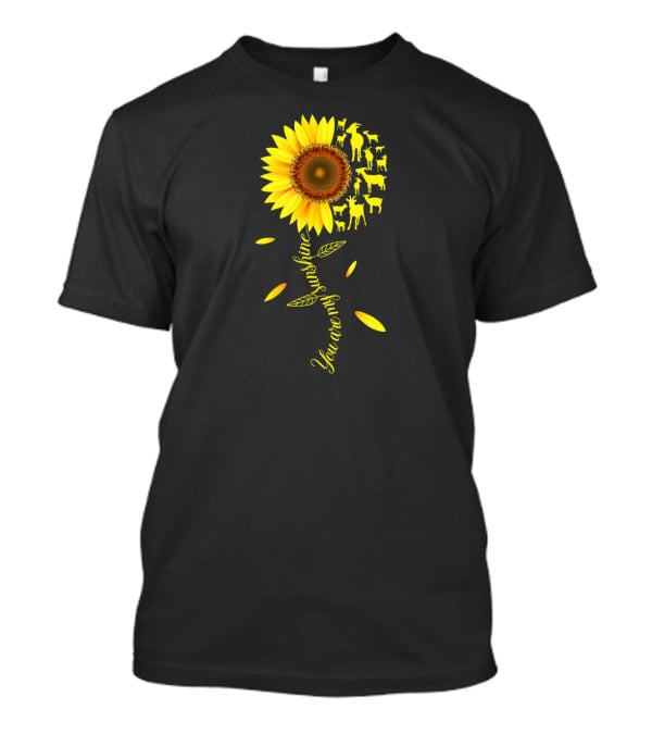 You Are My Sunshine Sunflower Goat Lovers Women Men Farmer T-Shirt