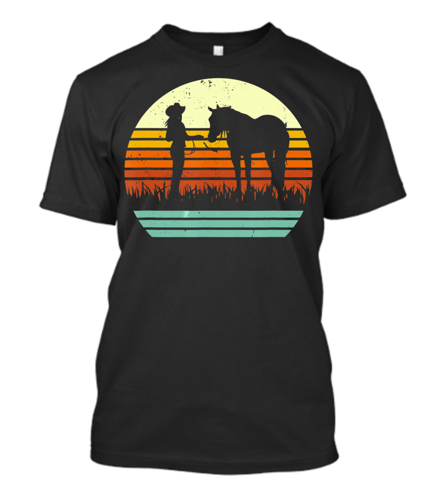 Vintage Retro Halter Horse Show T-Shirt