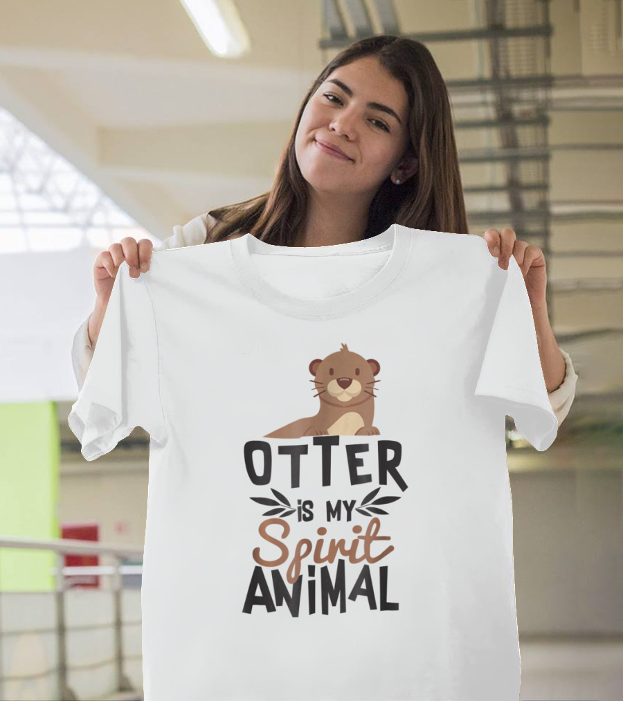 Otter Is My Spirit Animal Cute for Animal Lover with Adorable Otter T-Shirt