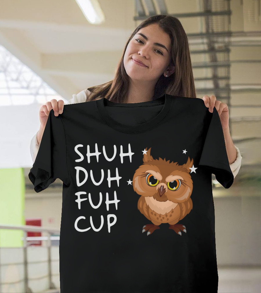 SHUH DUH FUH CUP Owl with Stars T-Shirt
