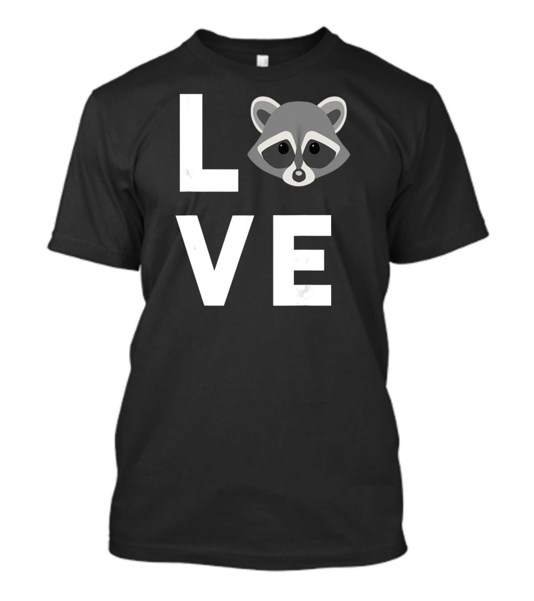LOVE Raccoon Cute I Love Raccoons Funny Raccoon Lover T-Shirt