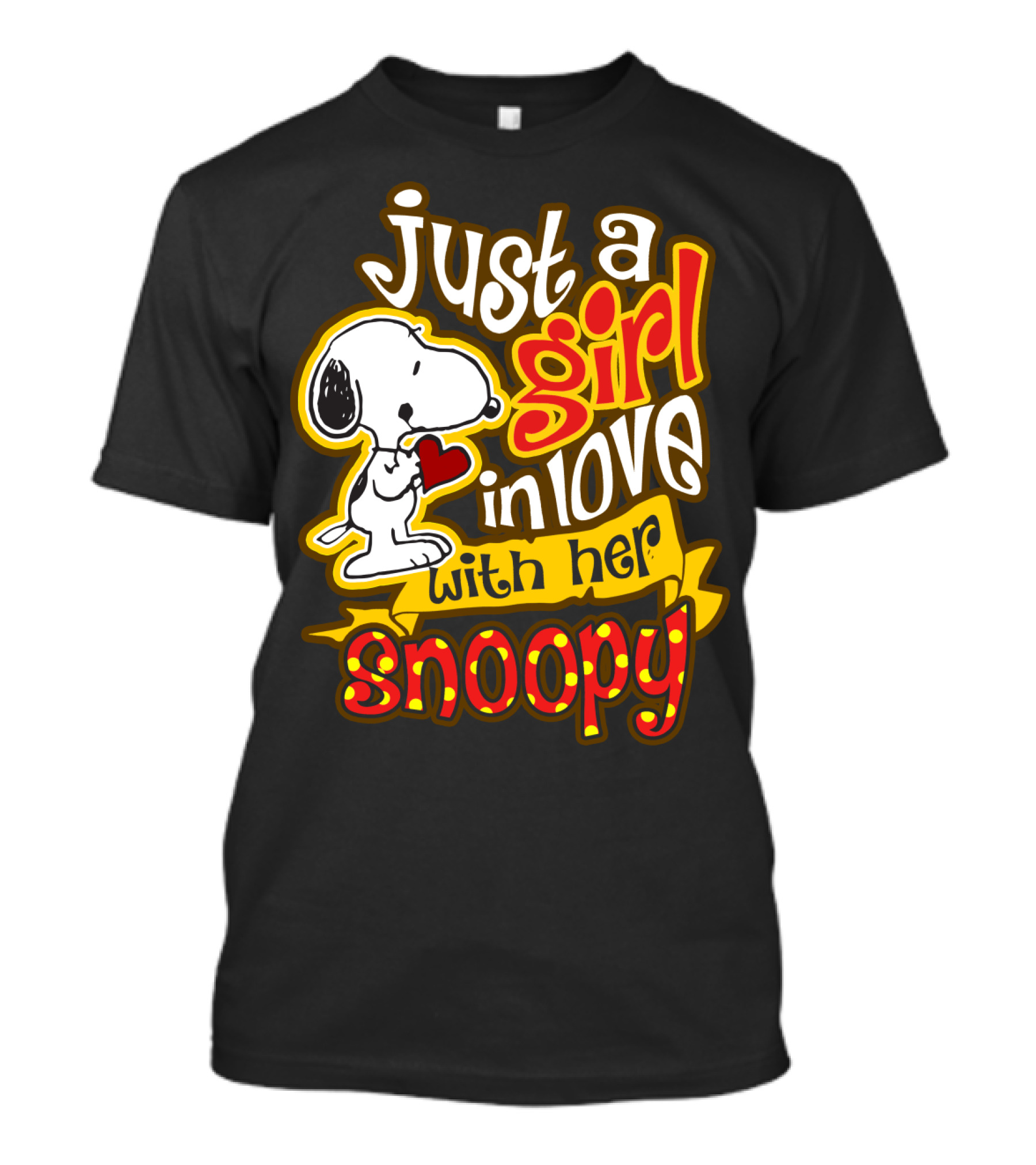 Just A Girl In Love With Her Snoopy Peanuts Movie T-Shirt