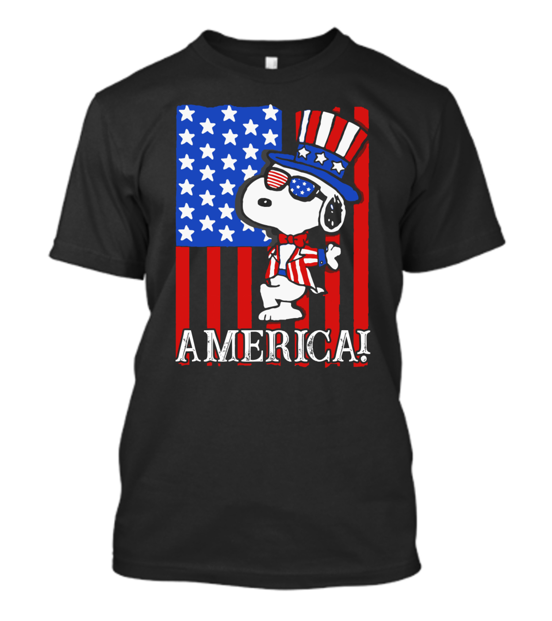 Peanuts Snoopy America Patriotic The Peanuts Movie T-Shirt