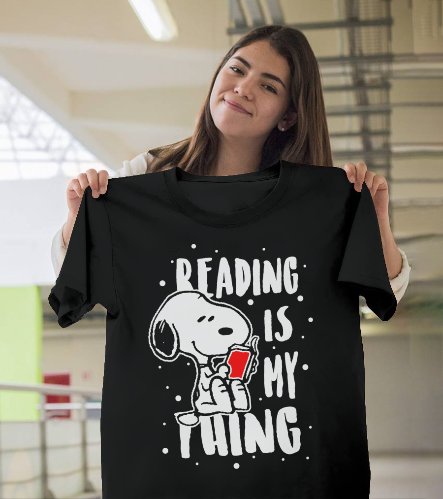Reading Is My Thing Snoopy The Peanuts Movie T-Shirt