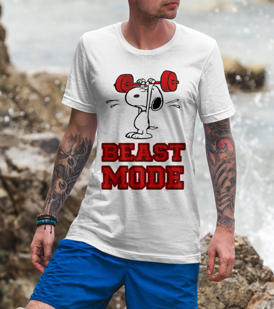 Snoopy Beast Mode The Peanuts Movie T-Shirt