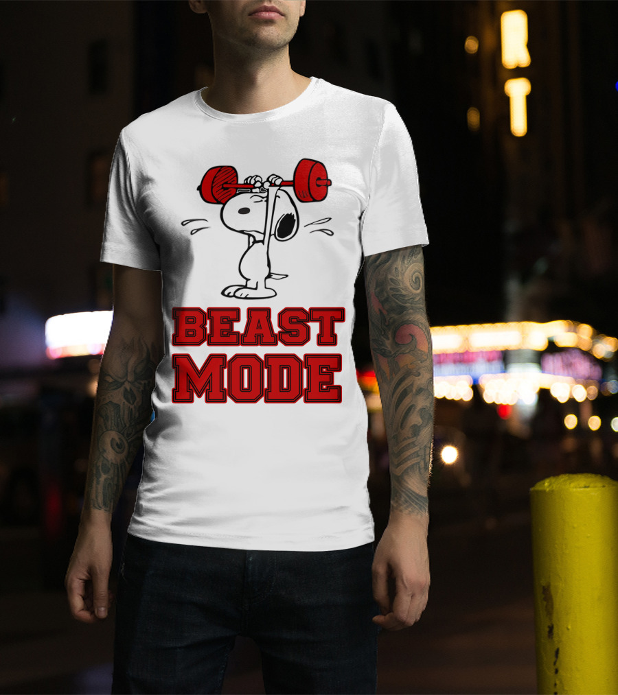 Snoopy Beast Mode The Peanuts Movie T-Shirt