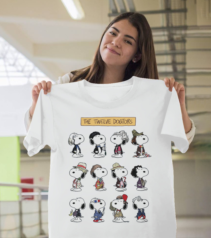 Doctor Snoopwho The Twelve Dogtors Snoopy Peanuts T-Shirt