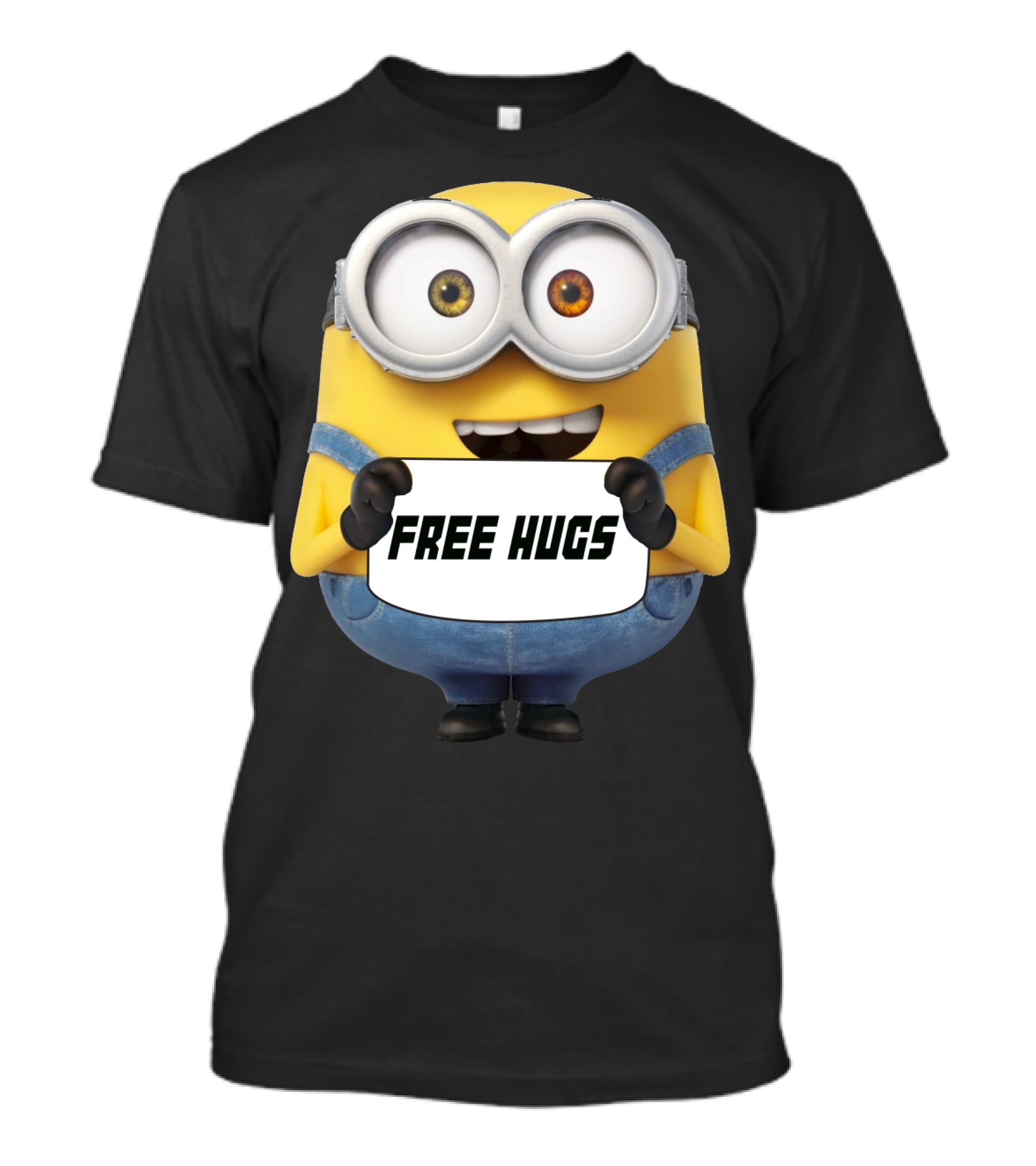 Free Hugs Bob Minion Despicable Me Sign T-Shirt