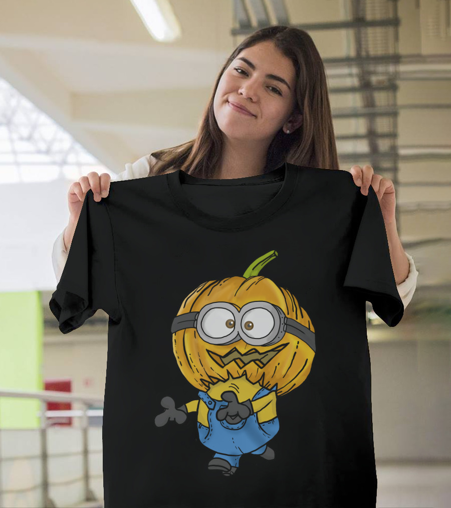 Pumpkin Head Minion Halloween Despicable Me Fun T-Shirt