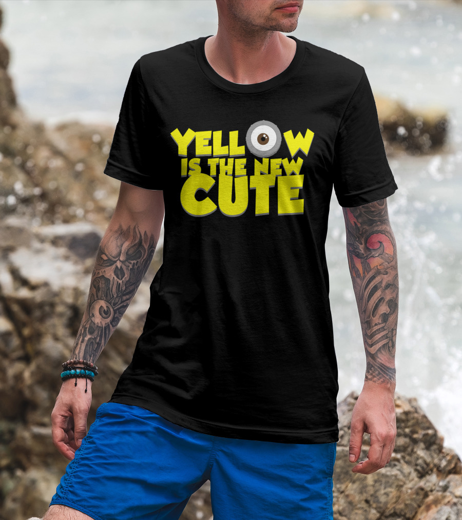 Yellow Is The New Cute Despicable Me Minions Eye T-Shirt