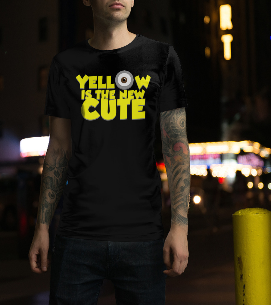 Yellow Is The New Cute Despicable Me Minions Eye T-Shirt