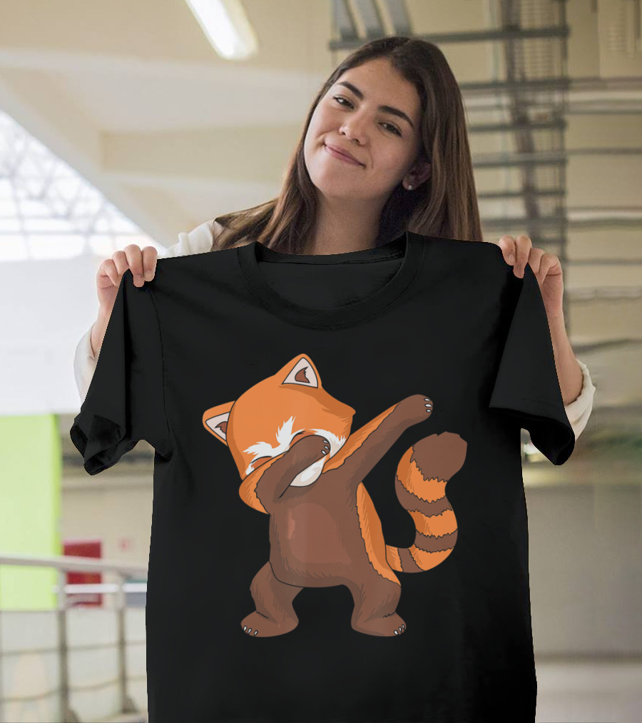 Red Panda Dabbing Dab Dance For Panda Lovers T-Shirt