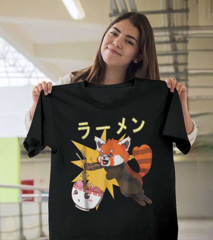 Red Panda Ramen Noodle Lover T-Shirt