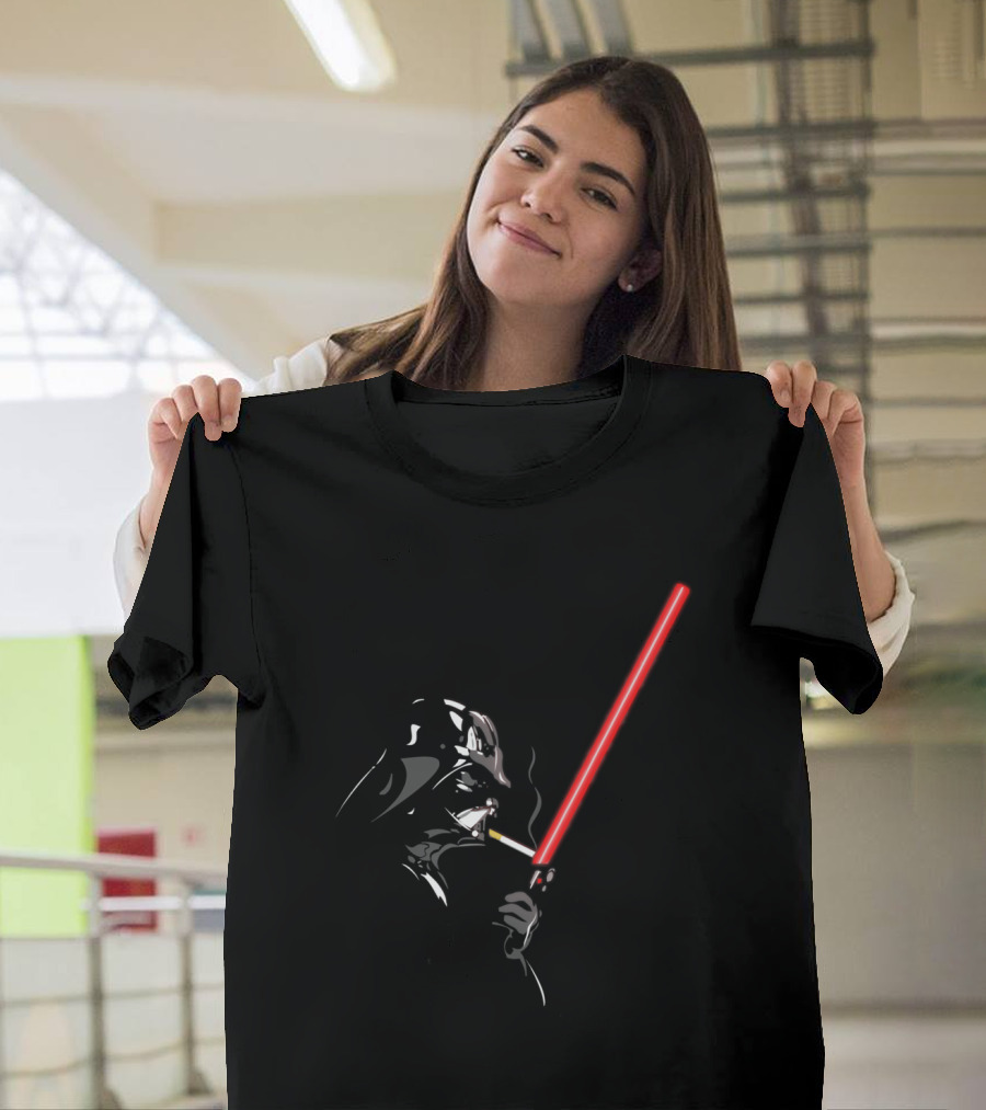 Light Up Smoke Lightsaber Darth Vader Star Wars T-Shirt
