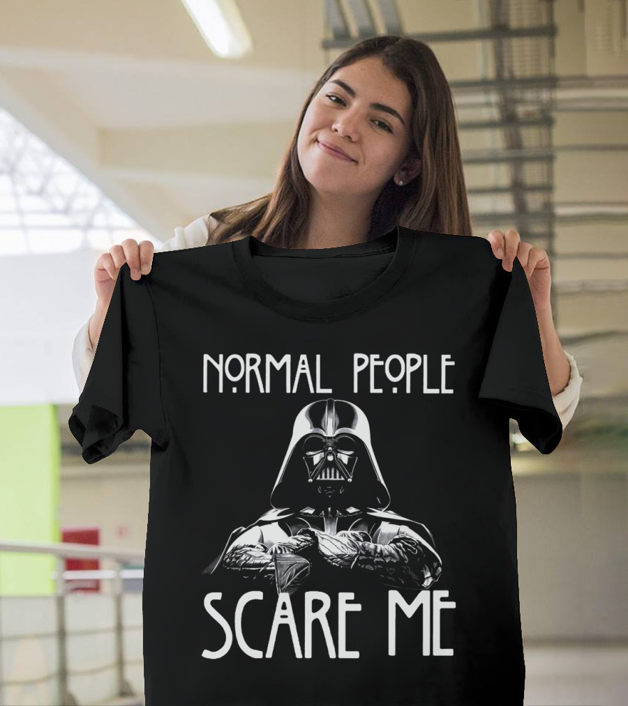 Normal People Scare Me Darth Vader Star Wars Halloween T-Shirt
