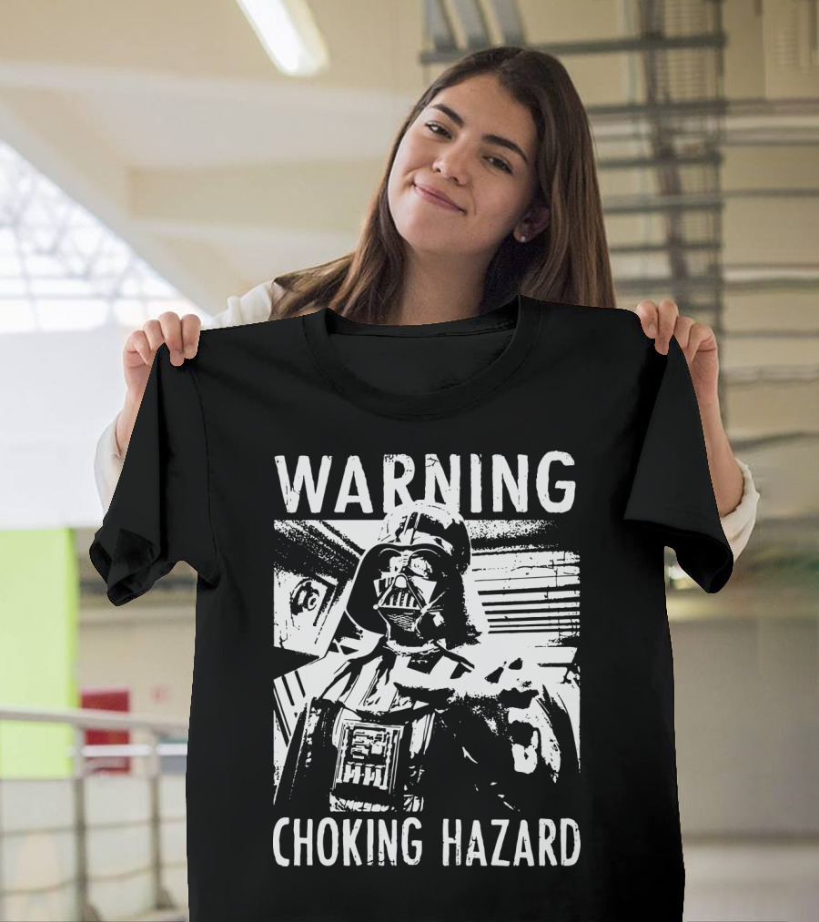 Warning Choking Hazard Darth Vader Star Wars T-Shirt
