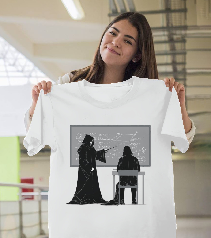 Teach the Force Darth Vader Dark Side Star Wars Classroom T-Shirt