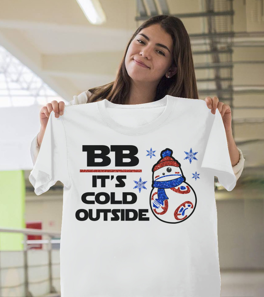 BB-8 It's Cold Outside Winter Holiday Droids Star Wars T-Shirt