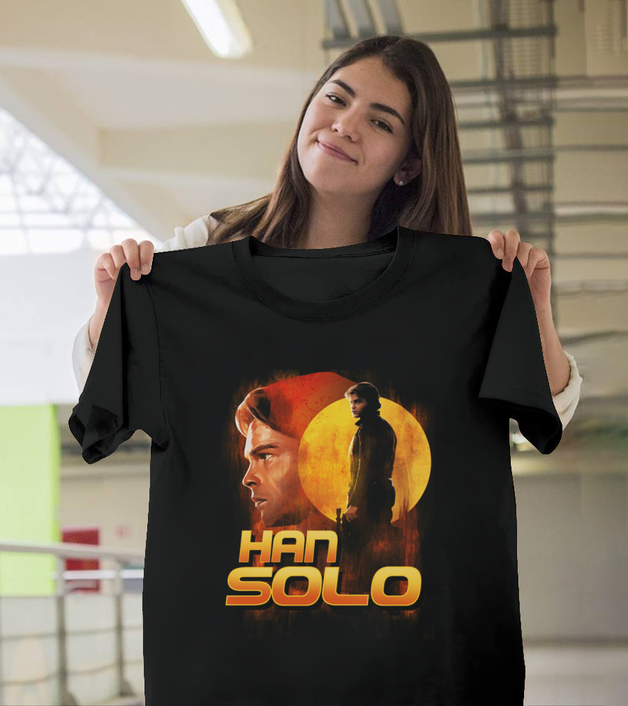 Young And Wild Han Solo Star Wars Iconic Character Graphics T-Shirt