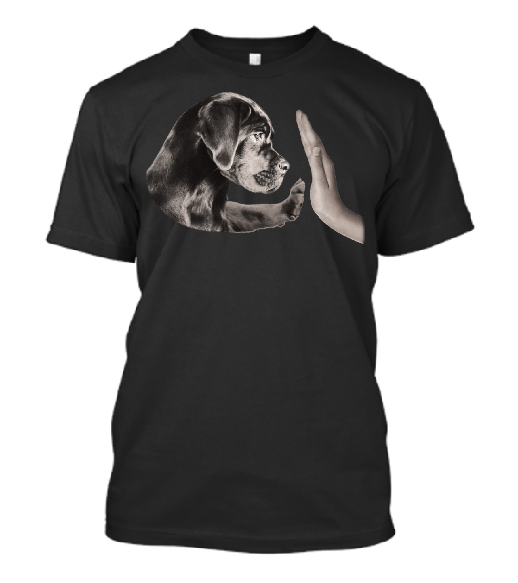 Cane Corso Puppy Paw Highfive With Hand T-Shirt