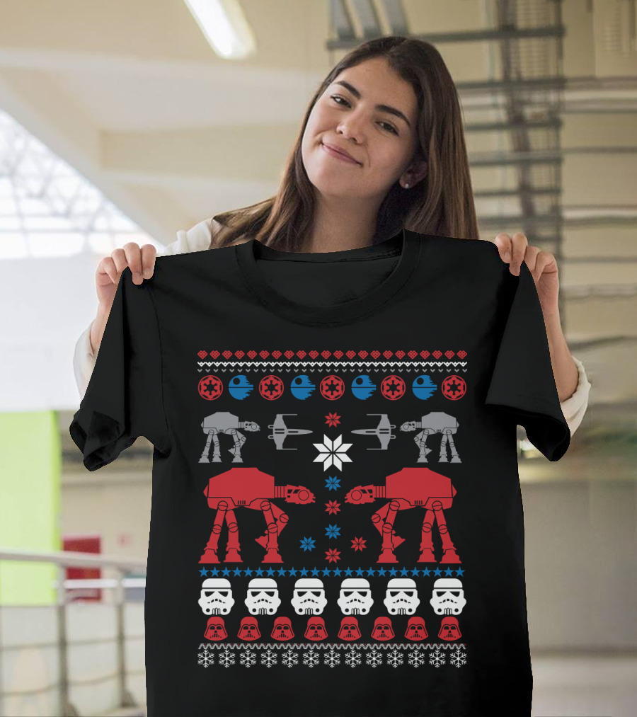 Star Wars Civil War AT-ATs Tie Fighters and Stormtroopers T-Shirt
