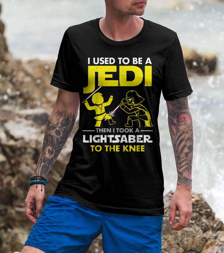 I Used To Be A Jedi Then I Took A Lightsaber To The Knee T-Shirt