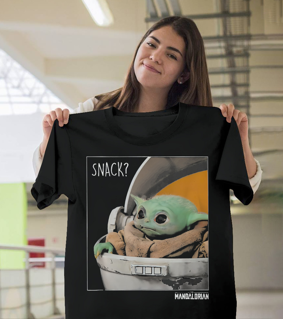 Snack Baby Yoda The Mandalorian T-Shirt