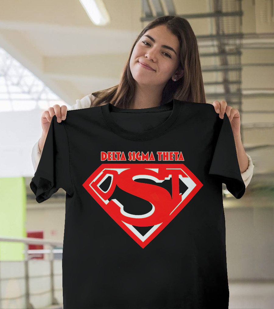 Delta Sigma Theta Superman Shield T-Shirt