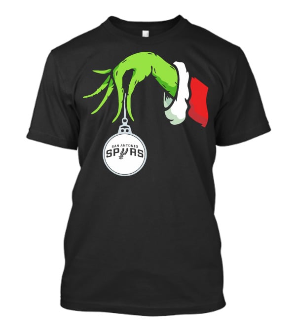 The Grinch Holding San Antonio Spurs T-Shirt