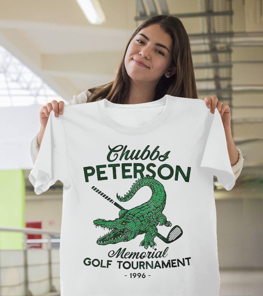 Chubbs Peterson Memorial Golf Tournament 1996 Crocodile With Golf Club T-Shirt