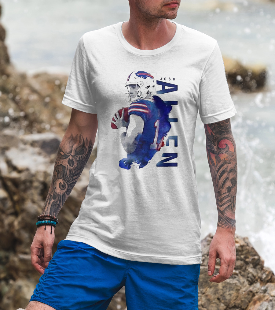 Josh Allen 17 Buffalo Bills NFL Quarterback T-Shirt
