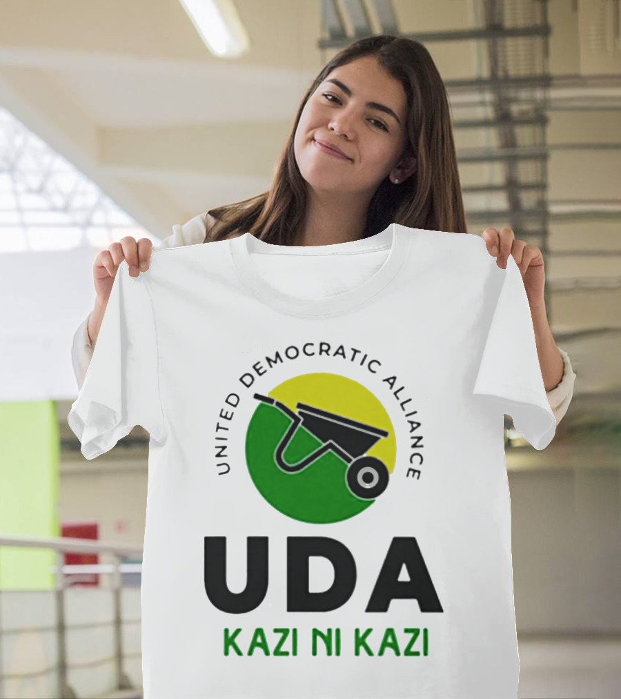 United Democratic Alliance UDA Kazi Ni Kazi Wheelbarrow T-Shirt