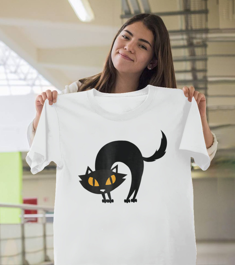 Black Cat Magic Spooky Halloween Iconic T-Shirt