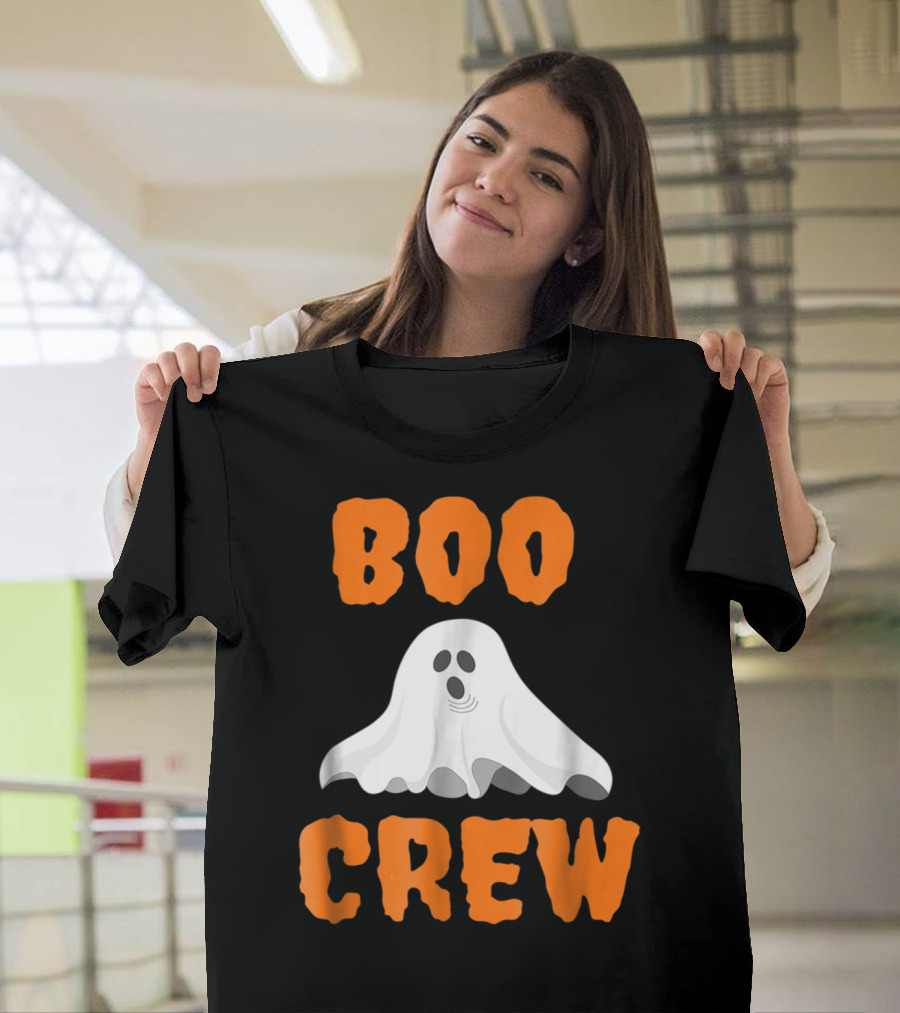 Boo Crew Ghost Halloween Humor T-Shirt