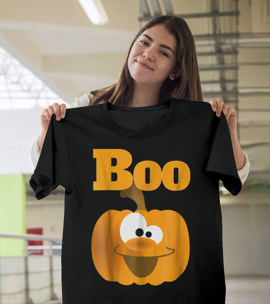 Boo Pumpkin Face Halloween T-Shirt