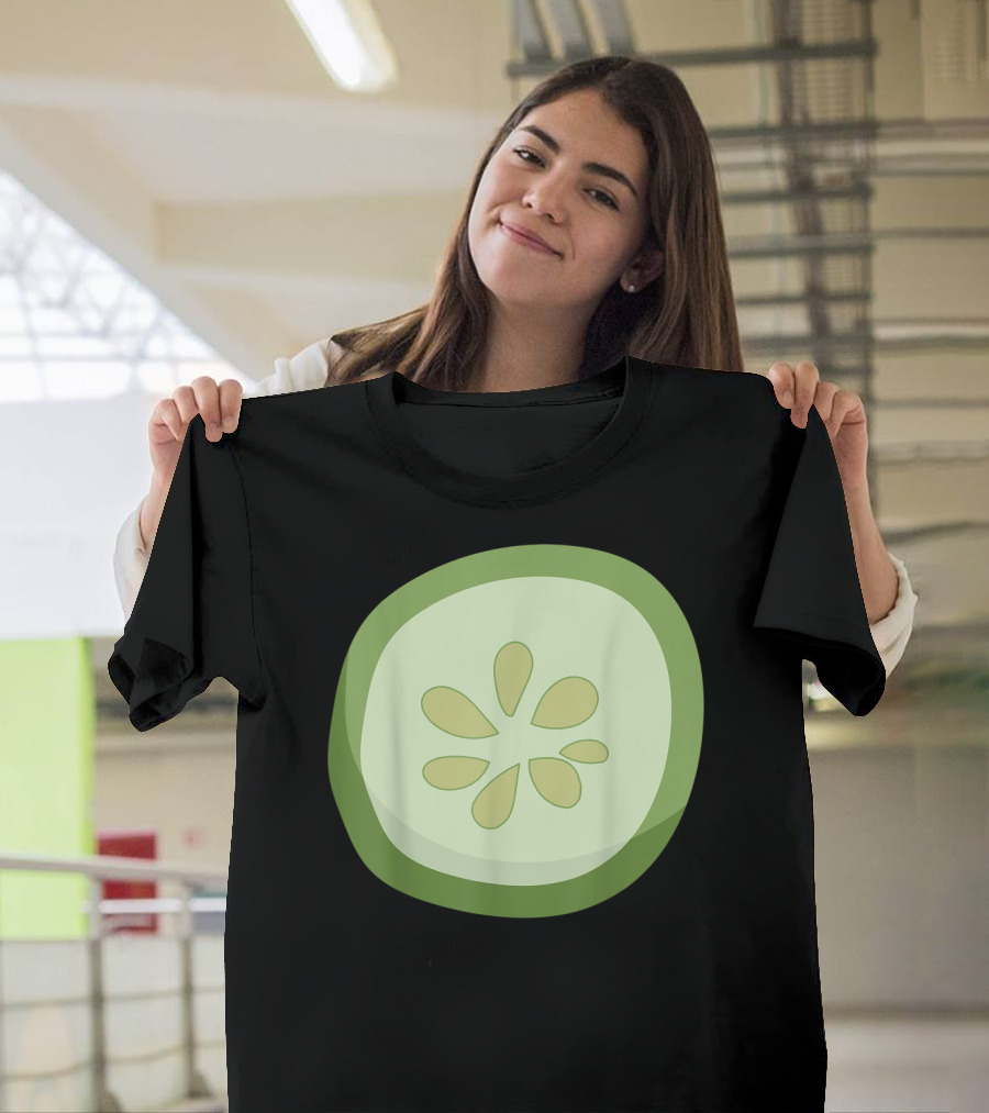 Cucumber Slice Funny Food Vegetable T-Shirt